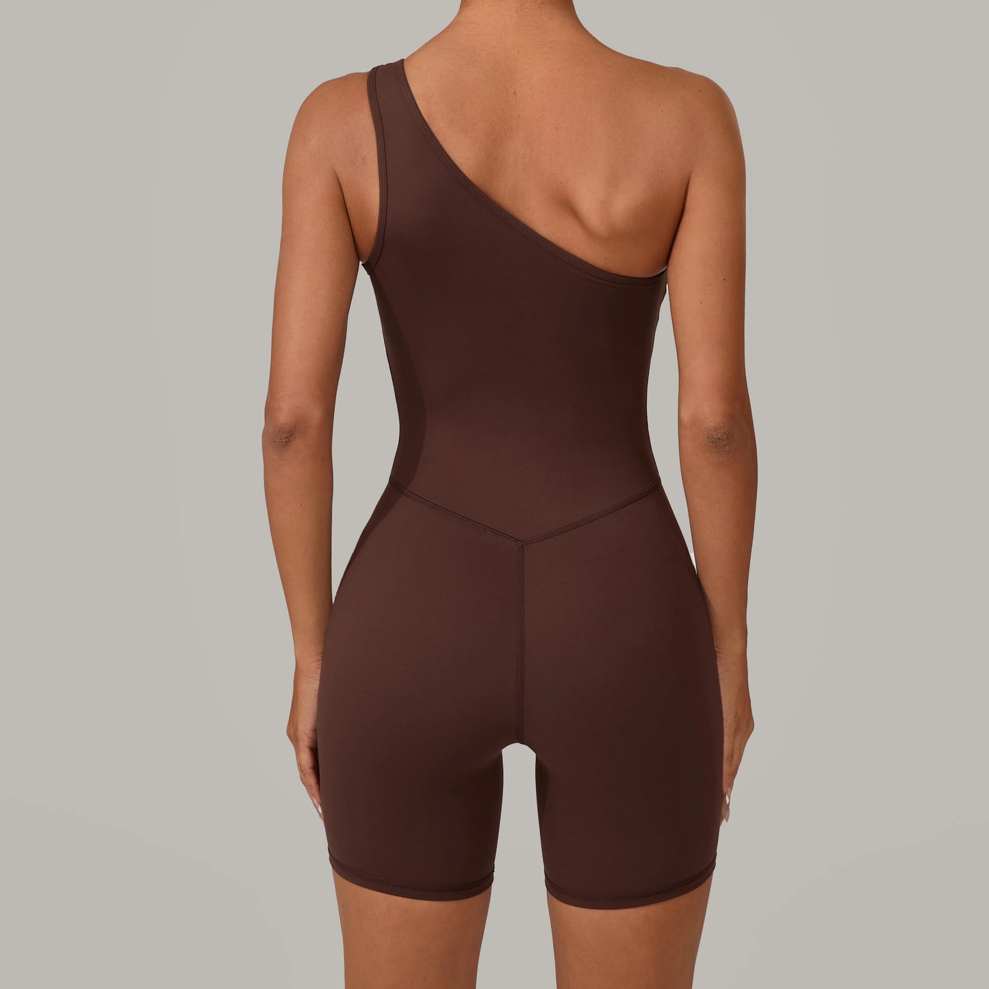 One-Shoulder Backless Yoga Jumpsuit
