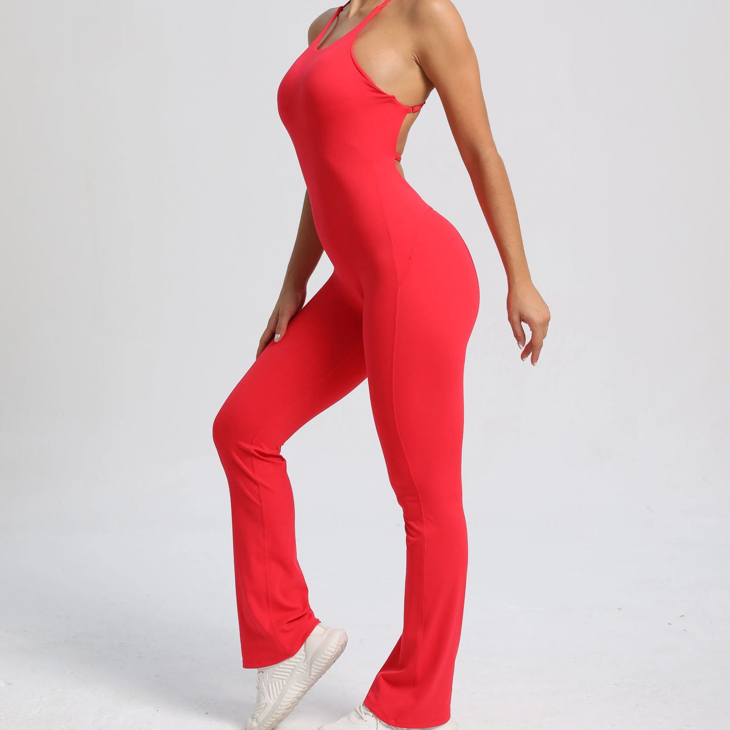 Women’s Backless Workout Jumpsuit