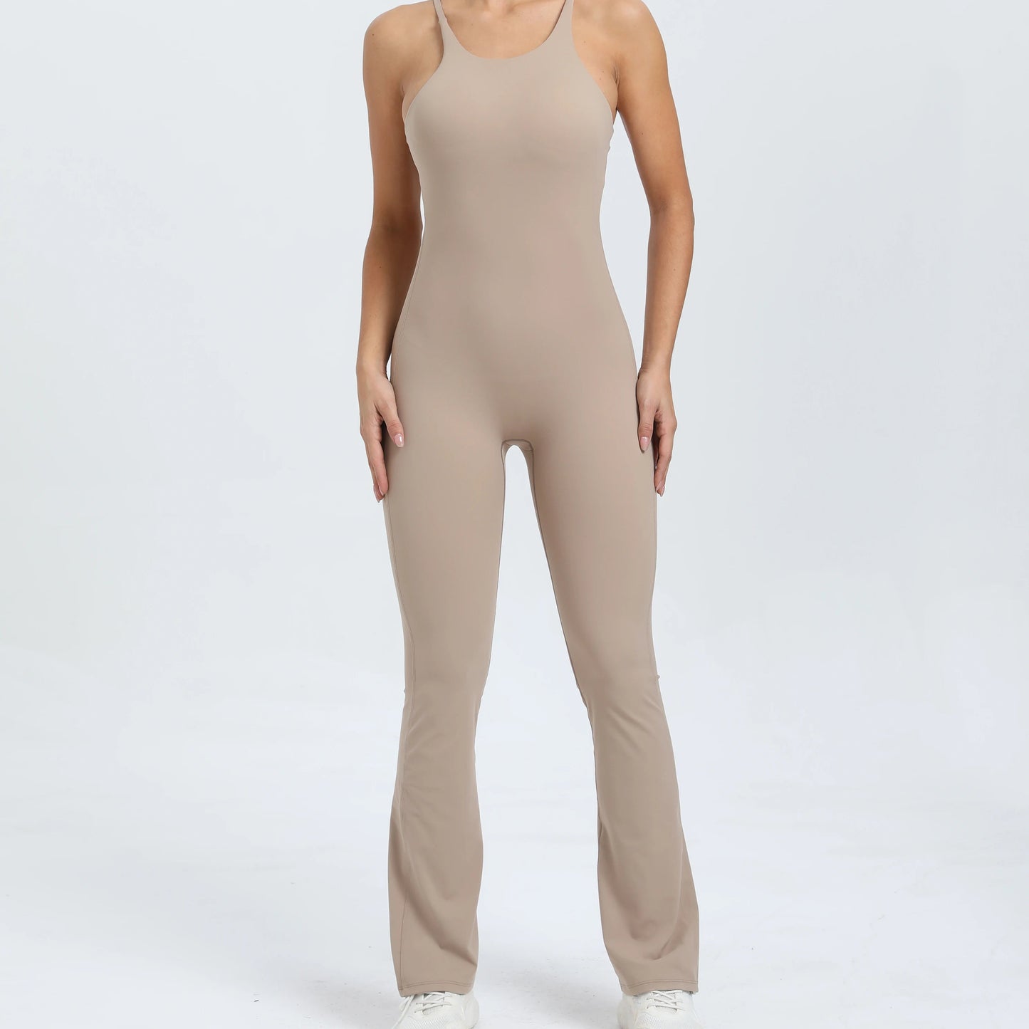 Women’s Backless Workout Jumpsuit