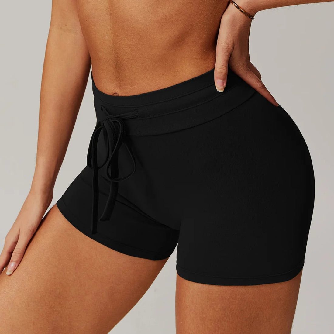 High Waist Drawstring Yoga Pants