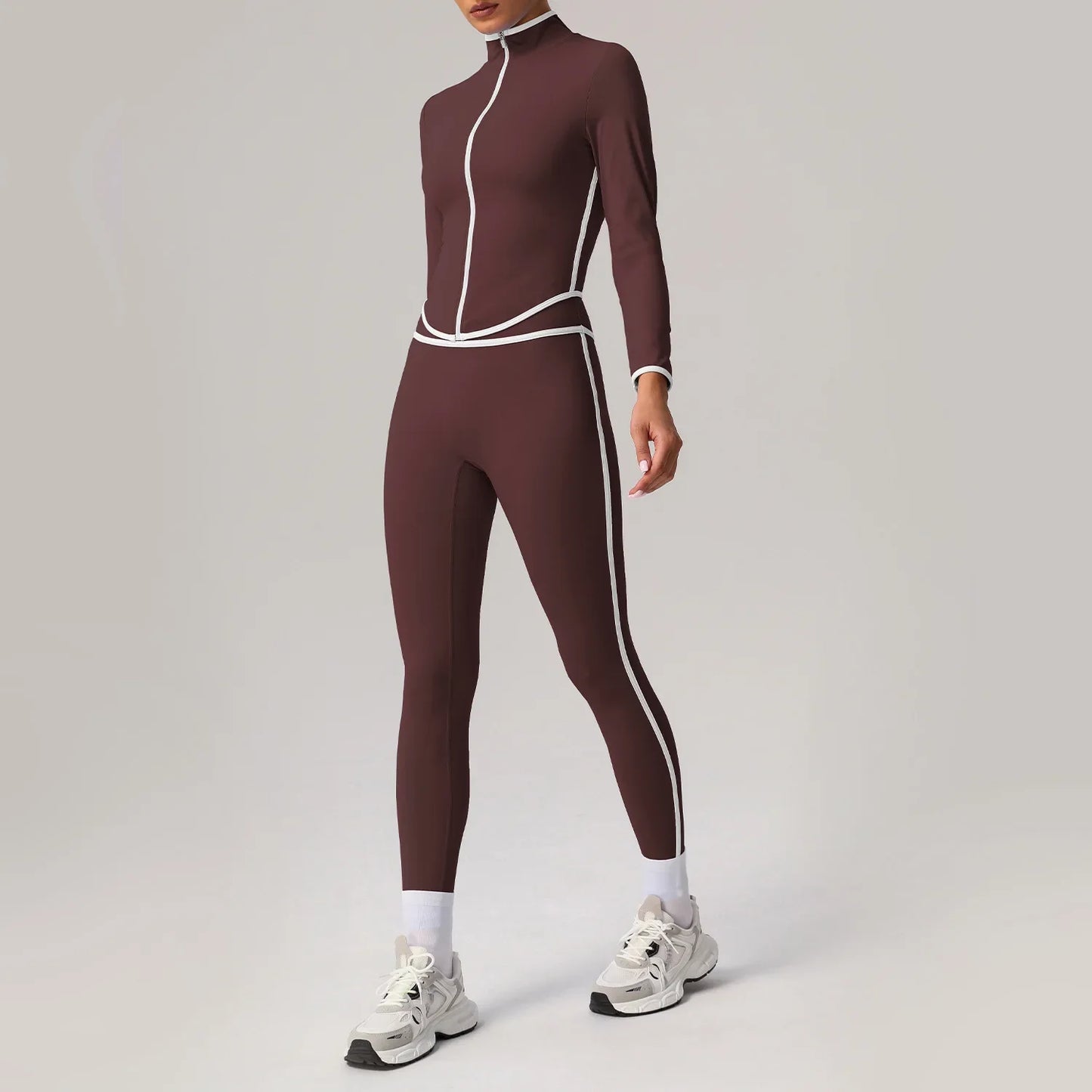 3 Piece Yoga Training Leggings and Coat