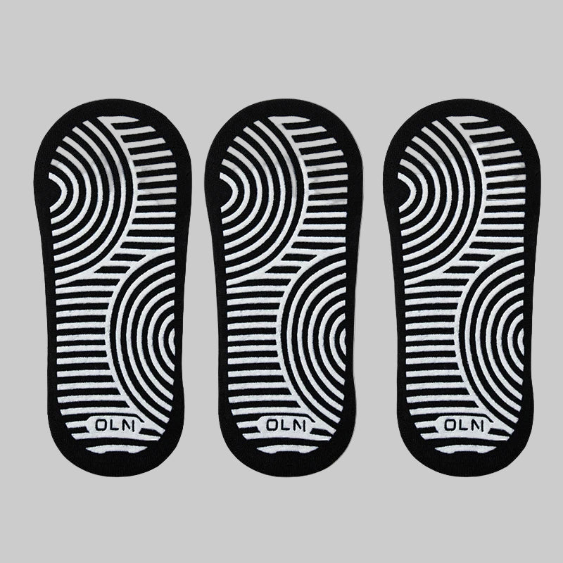 ZenStep Cotton Anti-Slip Yoga Socks (3 Pairs)