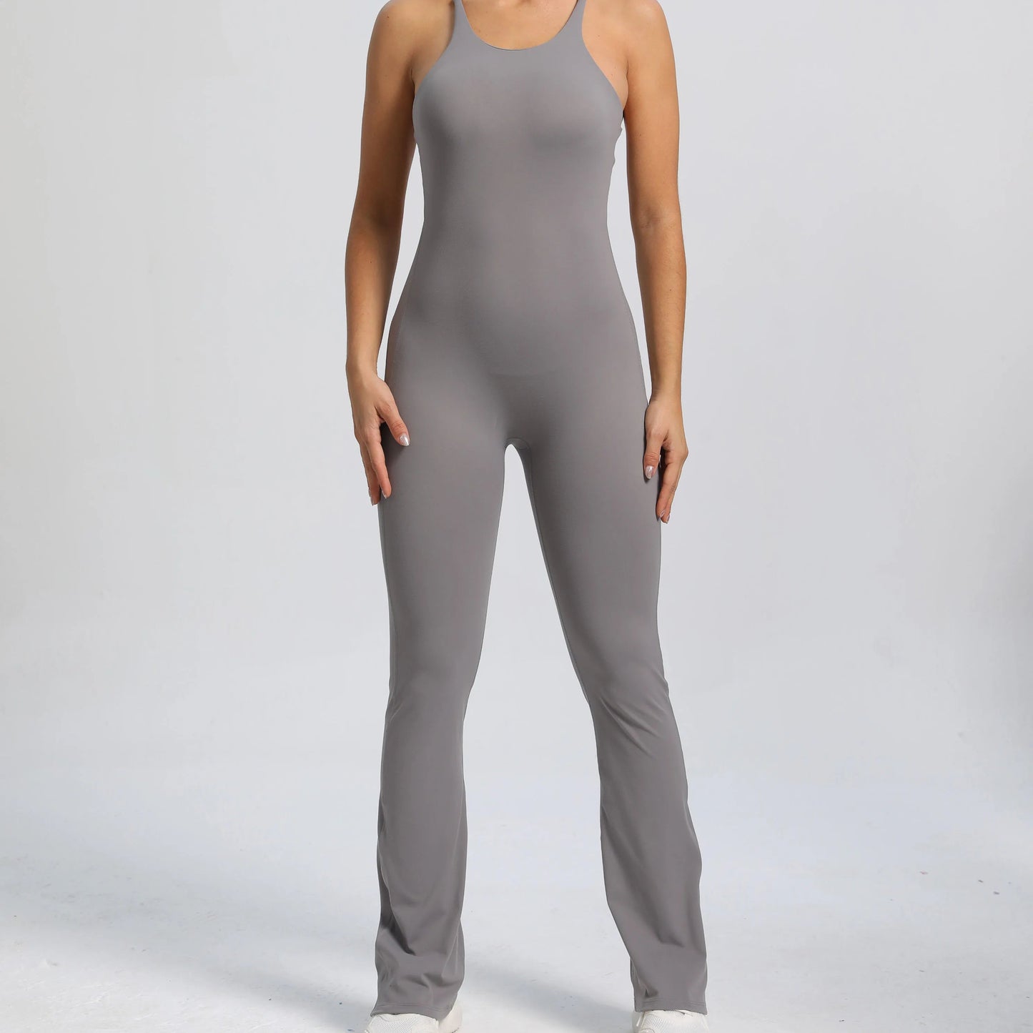 Women’s Backless Workout Jumpsuit