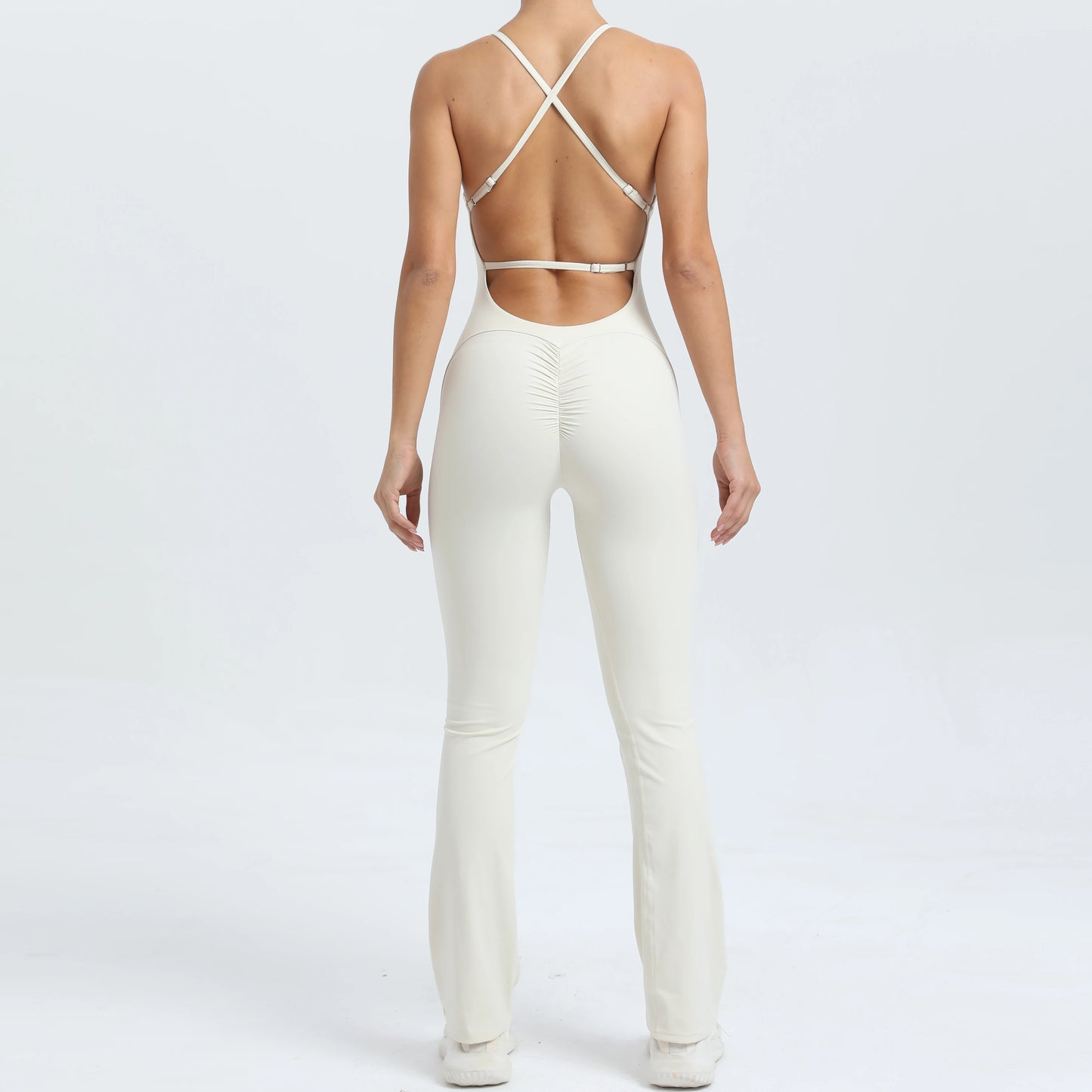 Women’s Backless Workout Jumpsuit