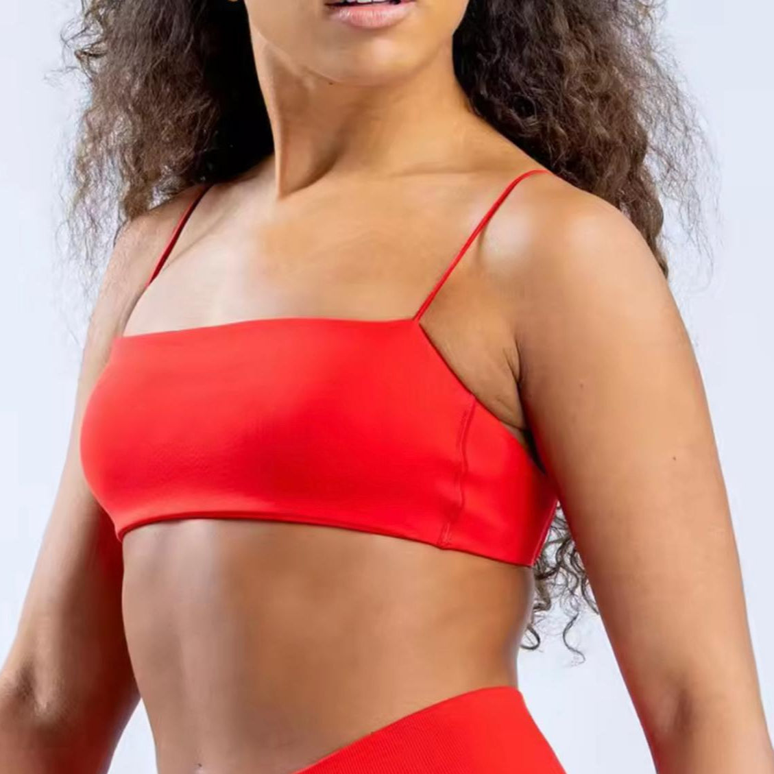 High-Support Strappy Push-Up Sports Bra