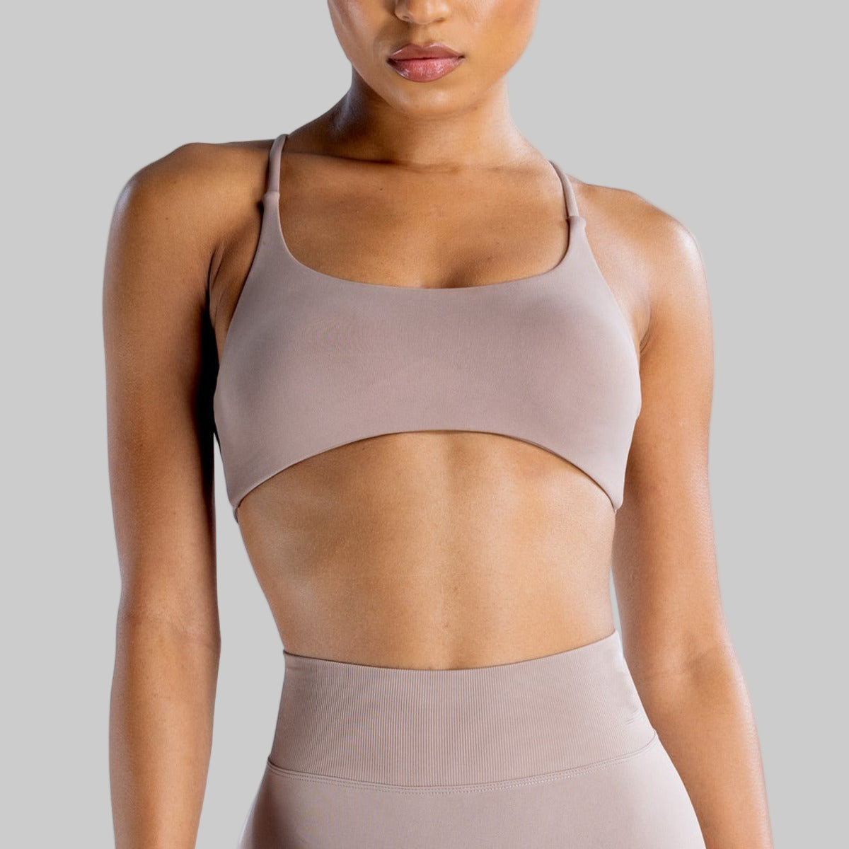 Twist Back High Support Sports Bra