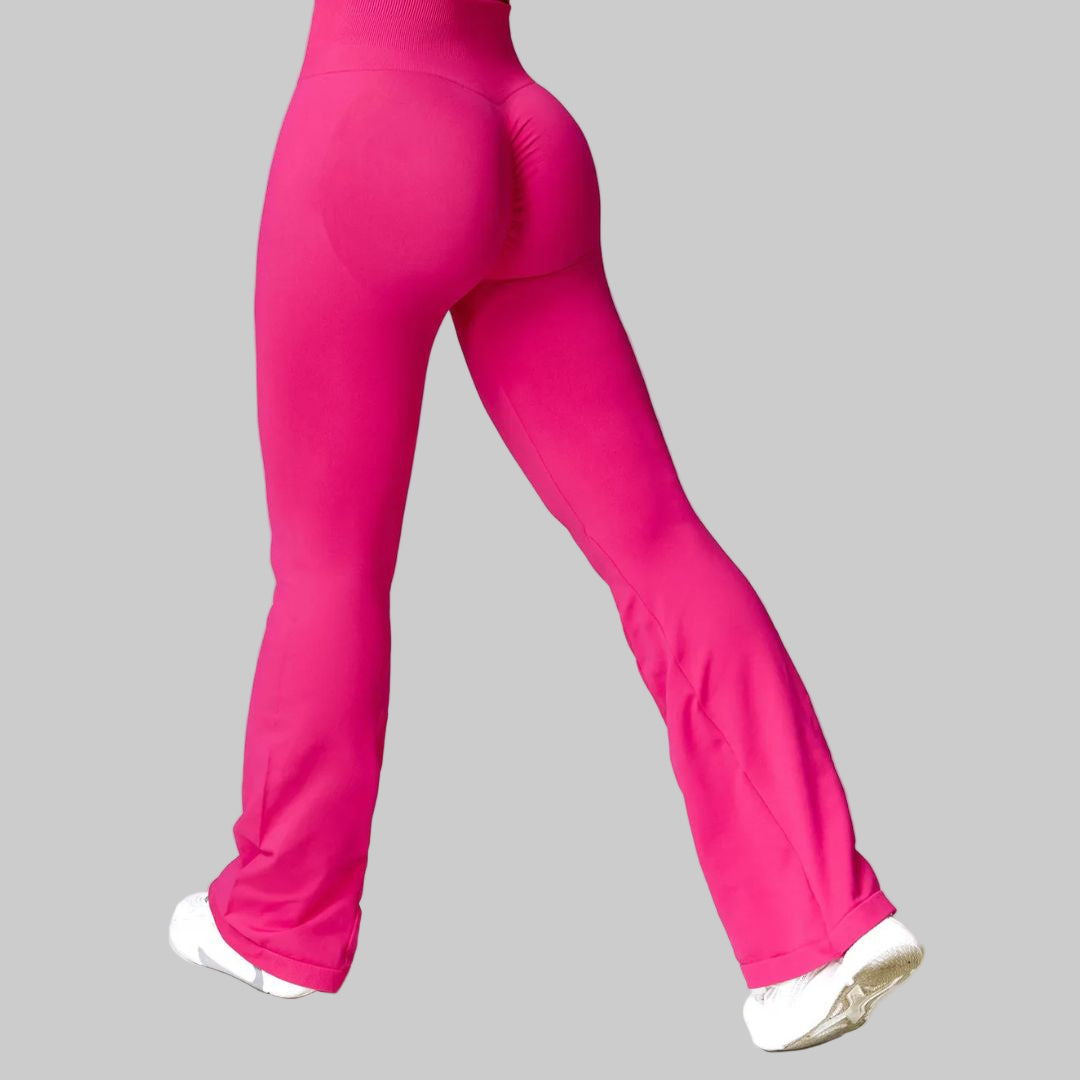 High-Waist Seamless Flare Yoga Pants
