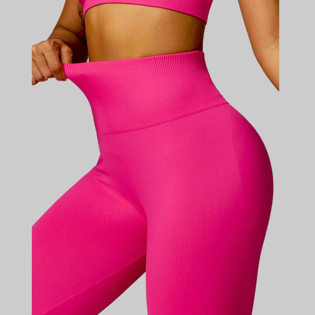 High-Waist Seamless Flare Yoga Pants