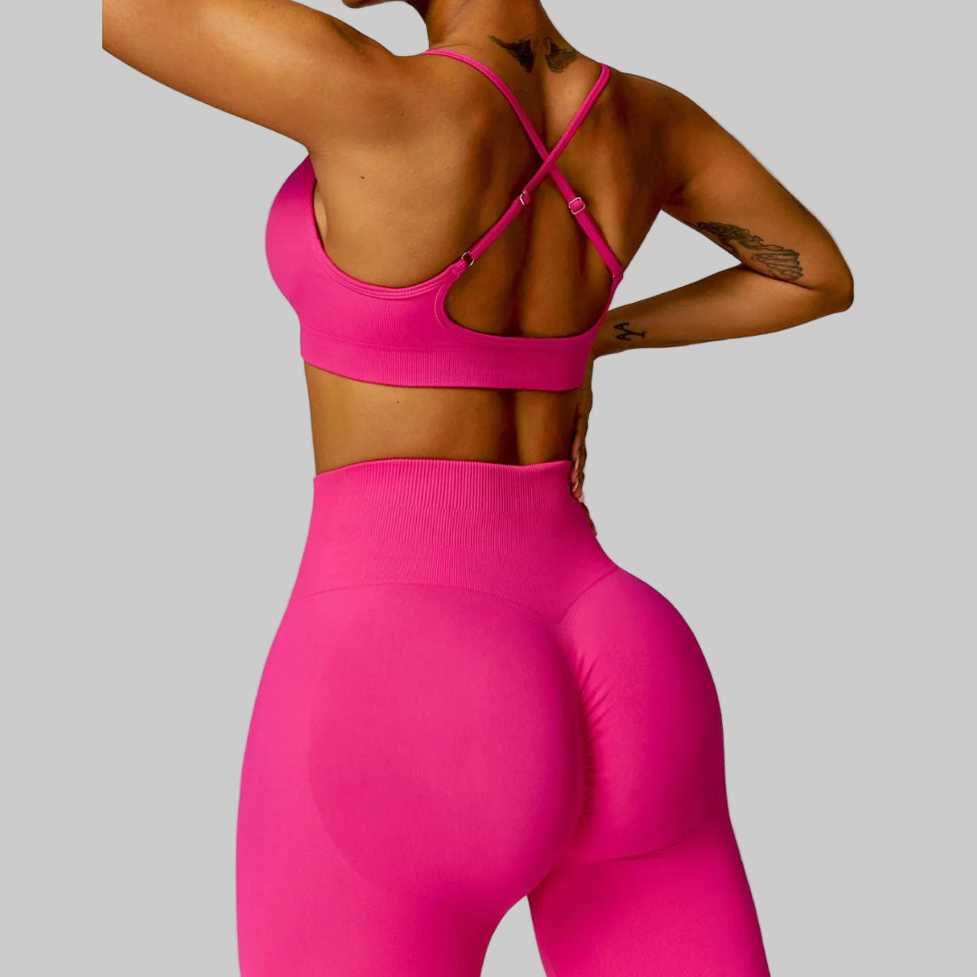 High-Waist Seamless Flare Yoga Pants