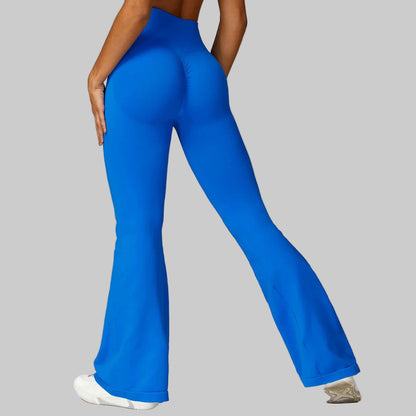 High-Waist Seamless Flare Yoga Pants