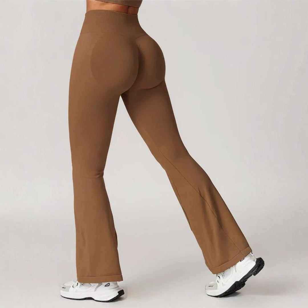 High-Waist Seamless Flare Yoga Pants