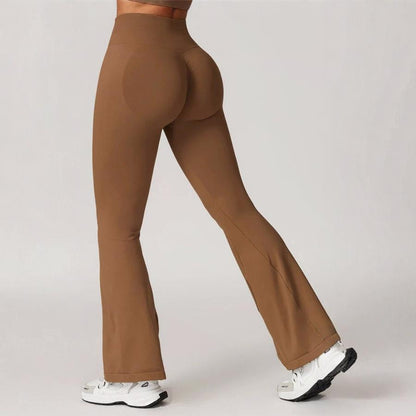 High-Waist Seamless Flare Yoga Pants