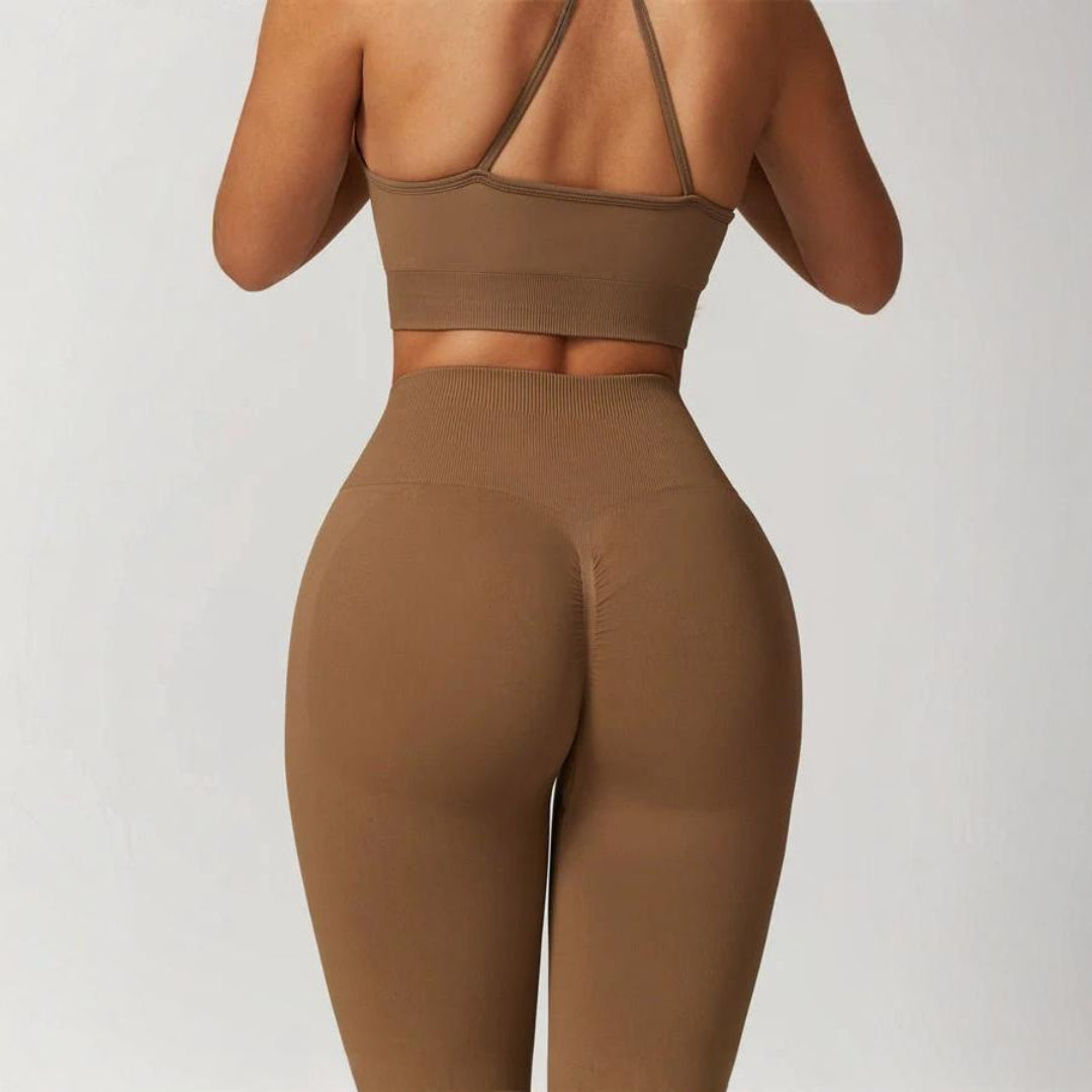 High-Waist Seamless Flare Yoga Pants