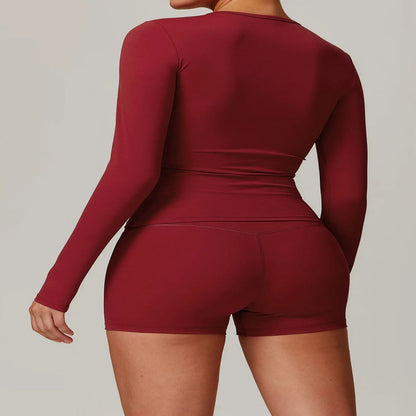 Long Sleeve Dry-Fit Workout Set