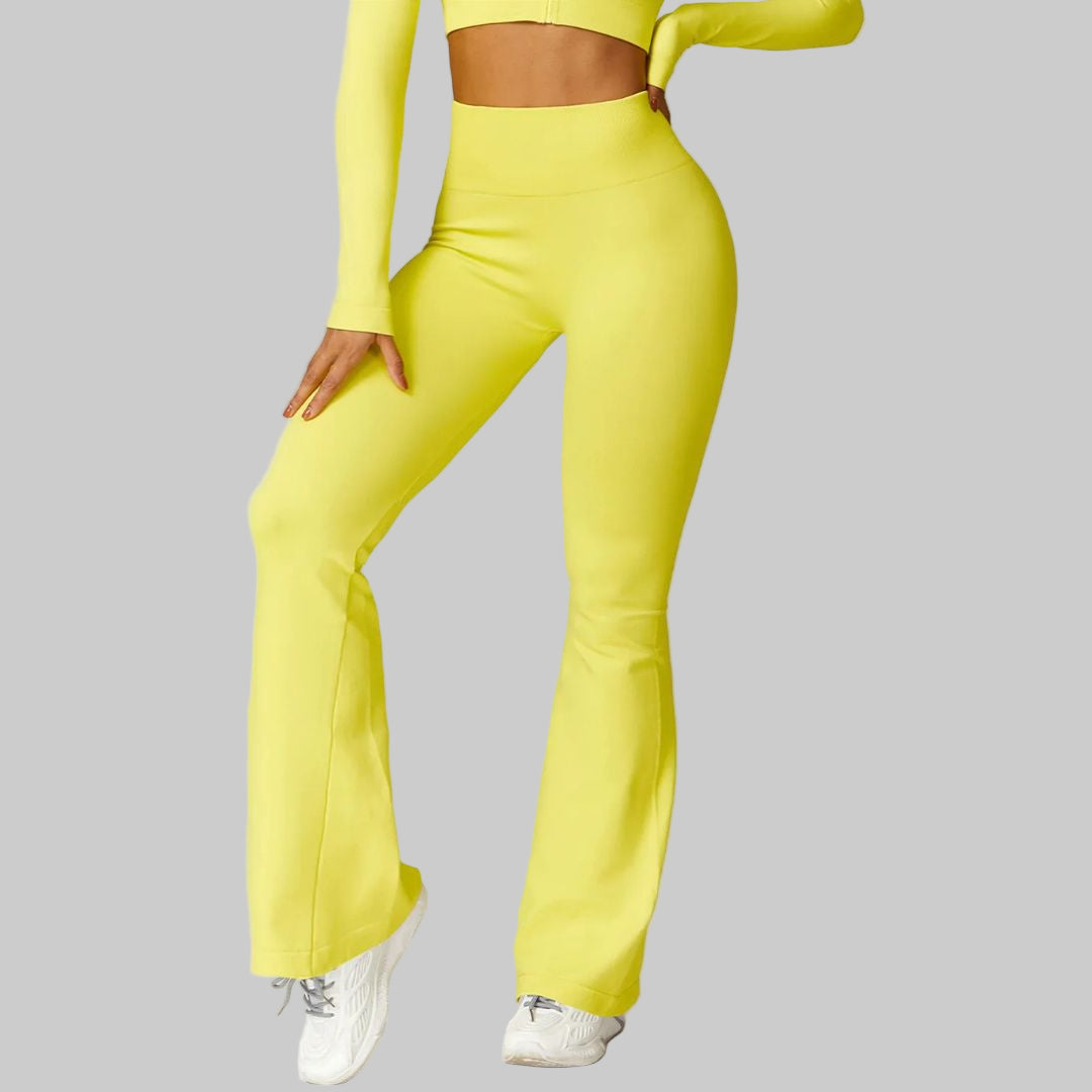 High-Waist Seamless Flare Yoga Pants
