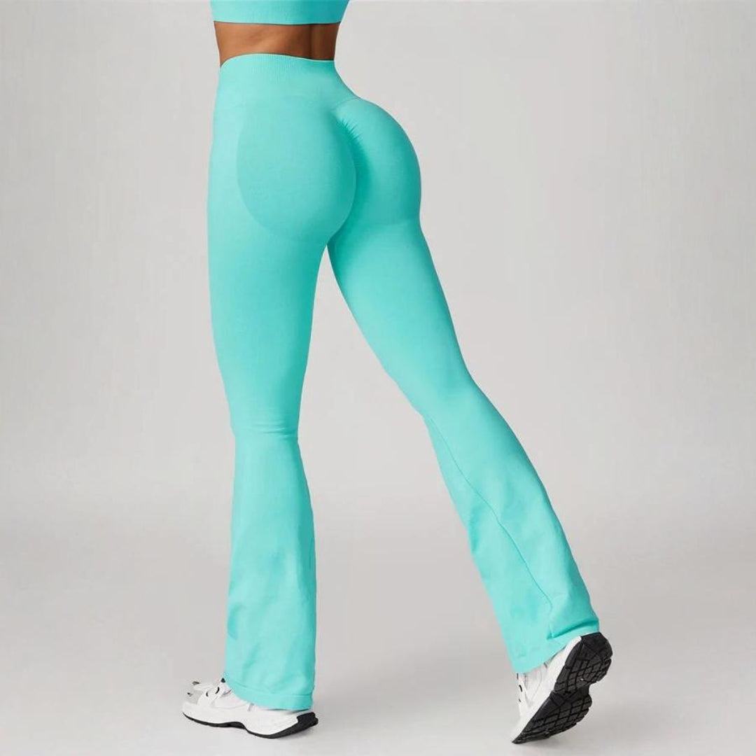 High-Waist Seamless Flare Yoga Pants
