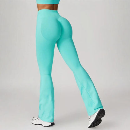 High-Waist Seamless Flare Yoga Pants