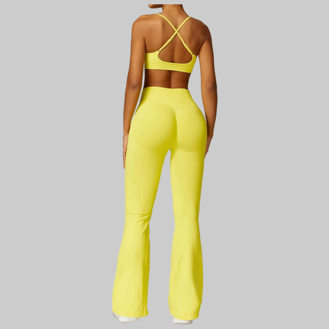 High-Waist Seamless Flare Yoga Pants