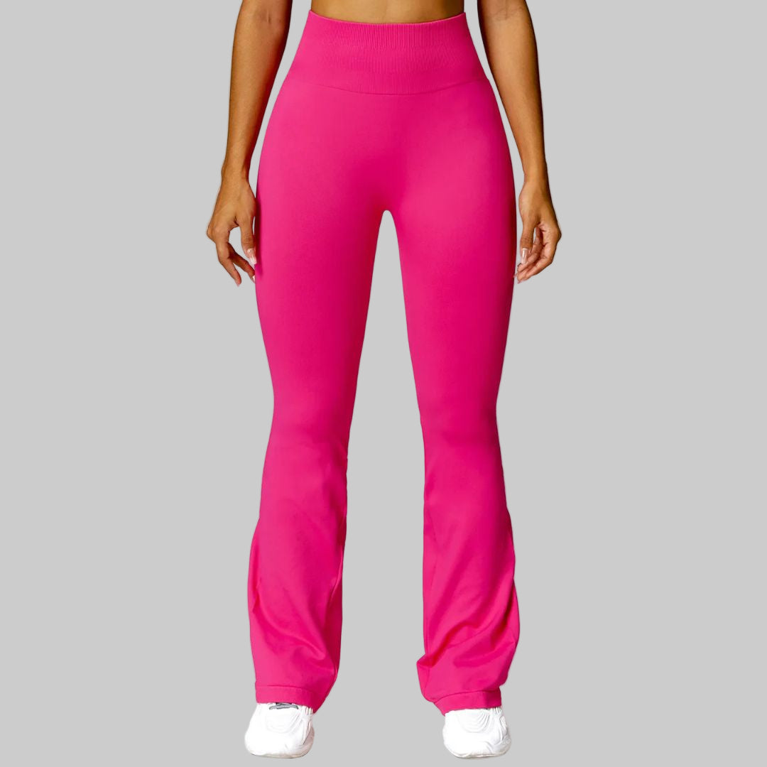 High-Waist Seamless Flare Yoga Pants