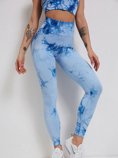 Tie-Dyed Yoga Bra Suit Sets