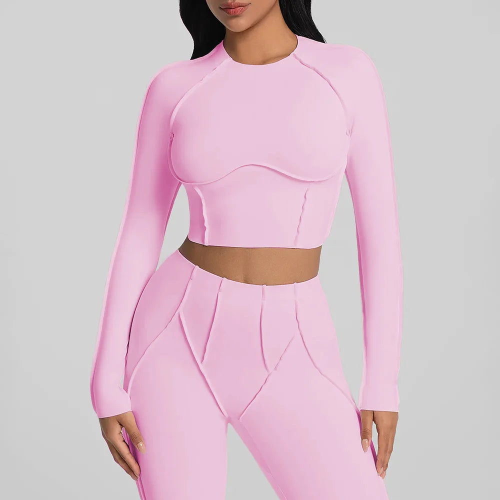 Chic Ruched Yoga Top with Breathable Quick-Dry Fabric