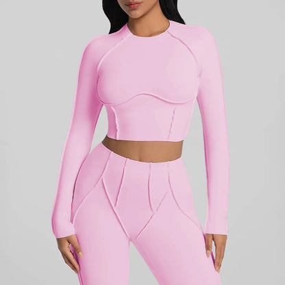 Chic Ruched Yoga Top with Breathable Quick-Dry Fabric