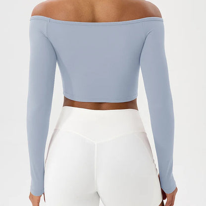 AirFlex Long Sleeve Yoga Crop Top