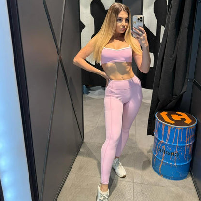 Stylish Contrast Activewear Set