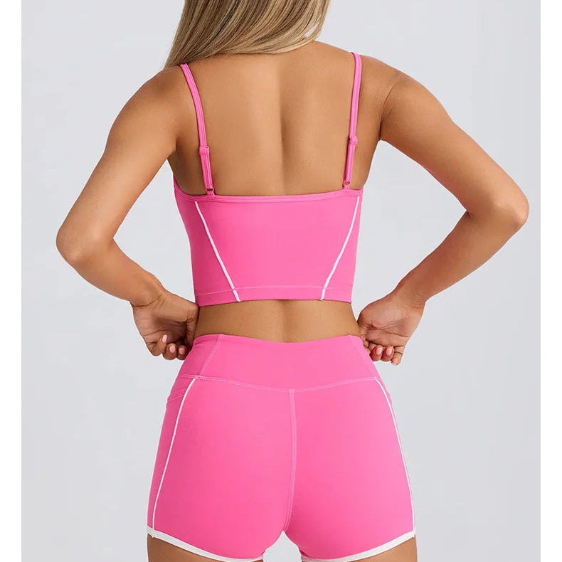 ChicFlex Set – Suspender Bra Top & Contour Shorts