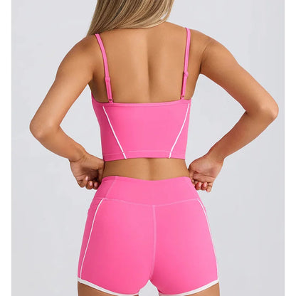 ChicFlex Set – Suspender Bra Top & Contour Shorts