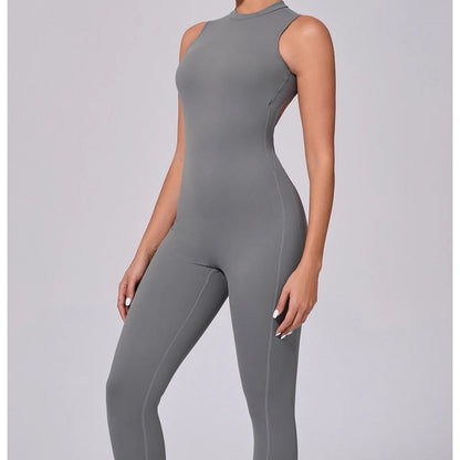 Sexy Backless Sleeveless Yoga Jumpsuit