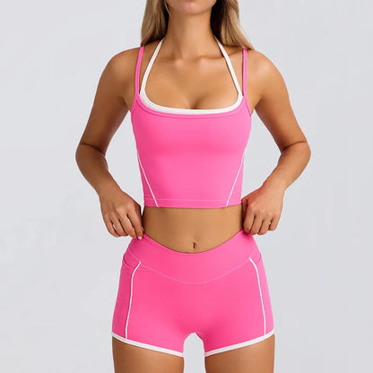 ChicFlex Set – Suspender Bra Top & Contour Shorts