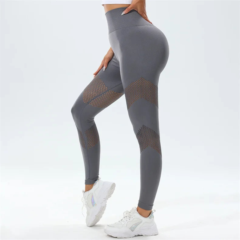 Seamless Hollow Yoga Leggings
