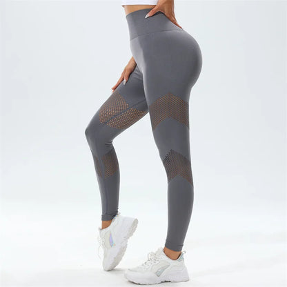 Seamless Hollow Yoga Leggings