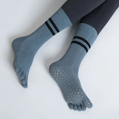 GripFit Five-Toe Yoga Socks