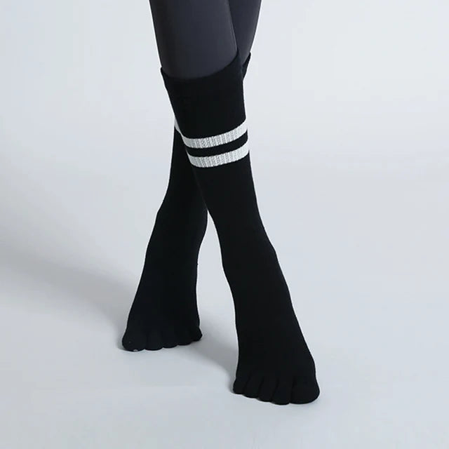 GripFit Five-Toe Yoga Socks
