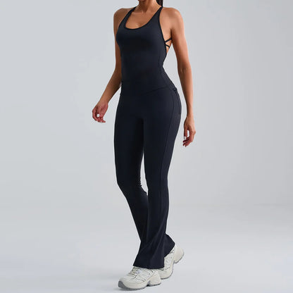 Criss-cross Top & High Waist Leggings set