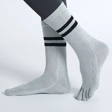 GripFit Five-Toe Yoga Socks