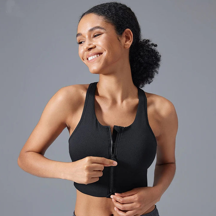 ZipFlex High-Impact Sports Bra