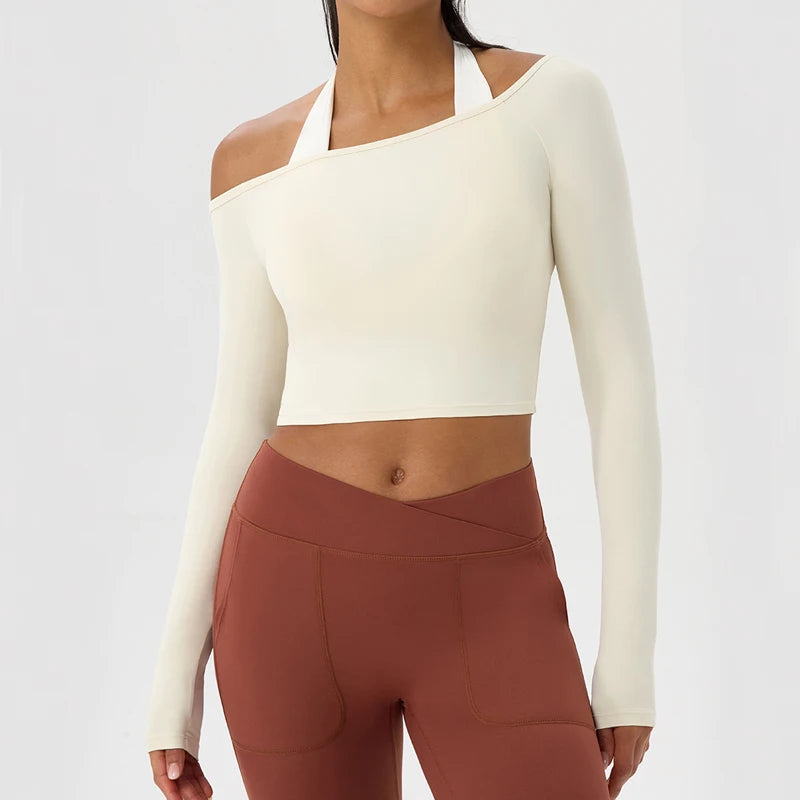 AirFlex Long Sleeve Yoga Crop Top