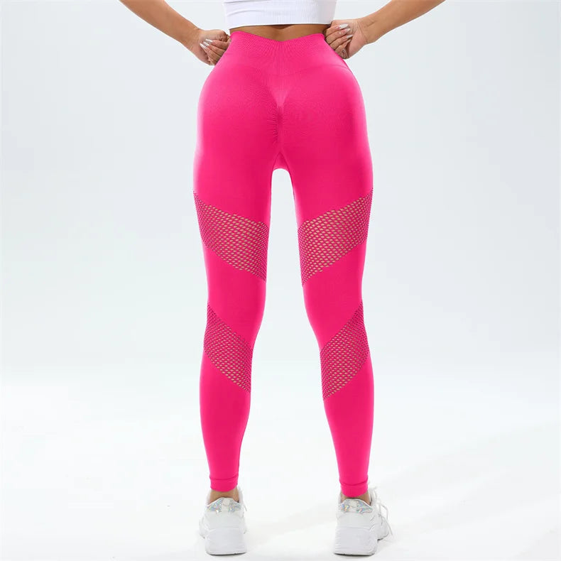 Seamless Hollow Yoga Leggings