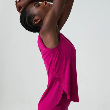 Sleeveless Quick-Dry Yoga Loose Tank top