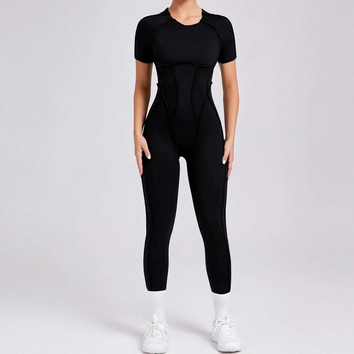 LunaFit Backless Yoga Jumpsuit