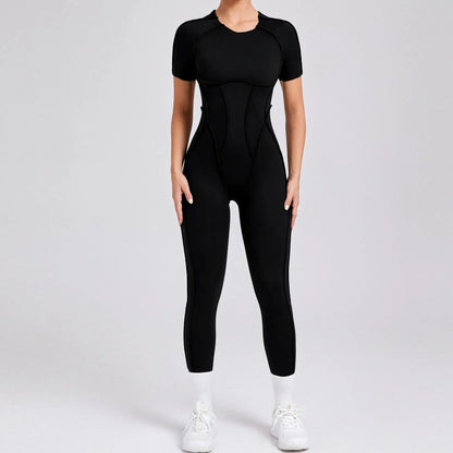 LunaFit Backless Yoga Jumpsuit