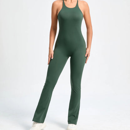 Women’s Backless Workout Jumpsuit