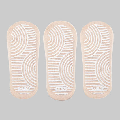 ZenStep Cotton Anti-Slip Yoga Socks (3 Pairs)