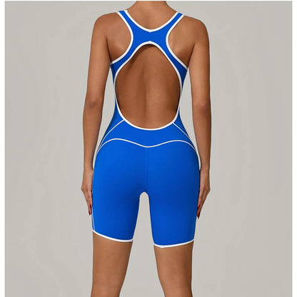 Sleeveless & Backless Gym Fitness Romper