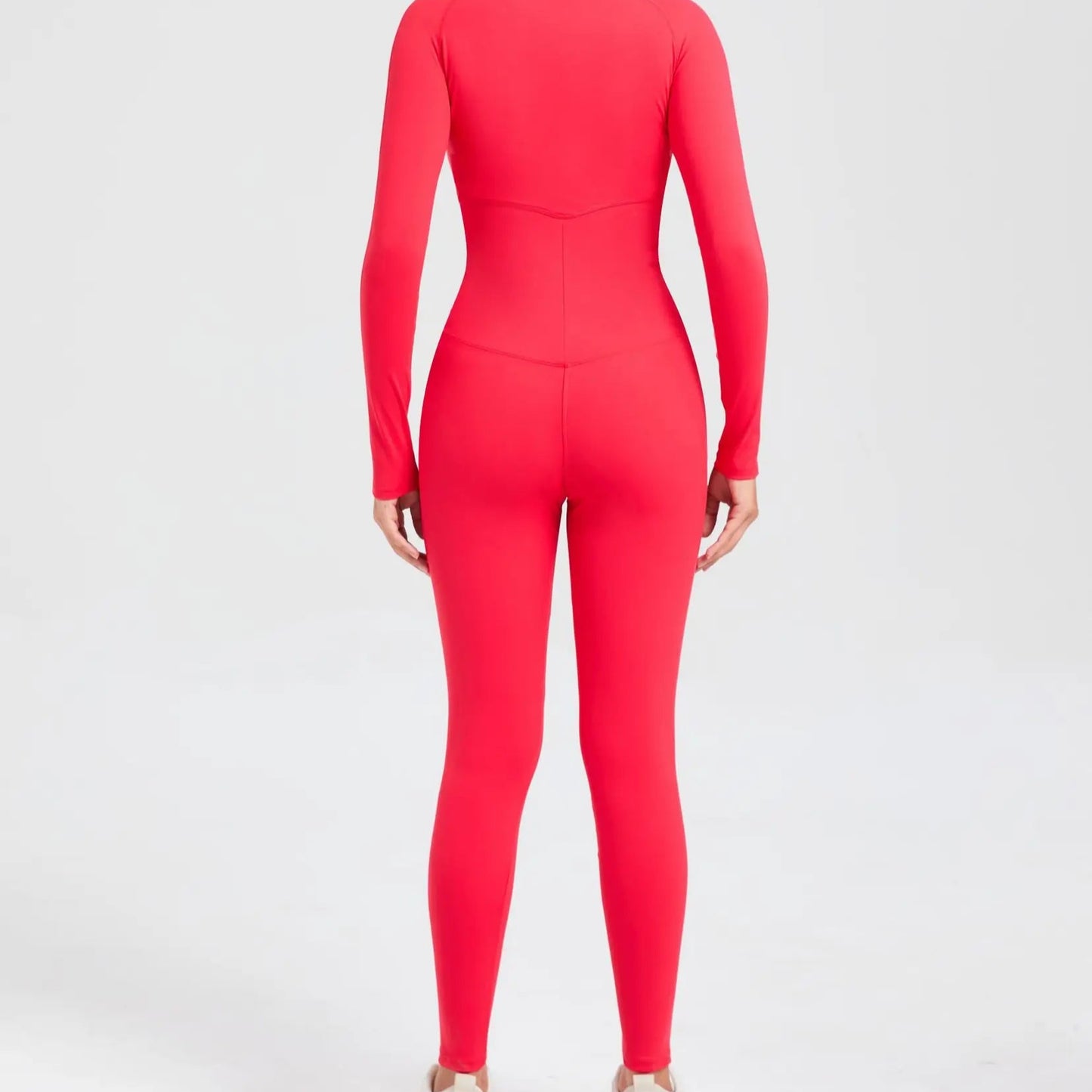 Long Zip Sports Jumpsuit