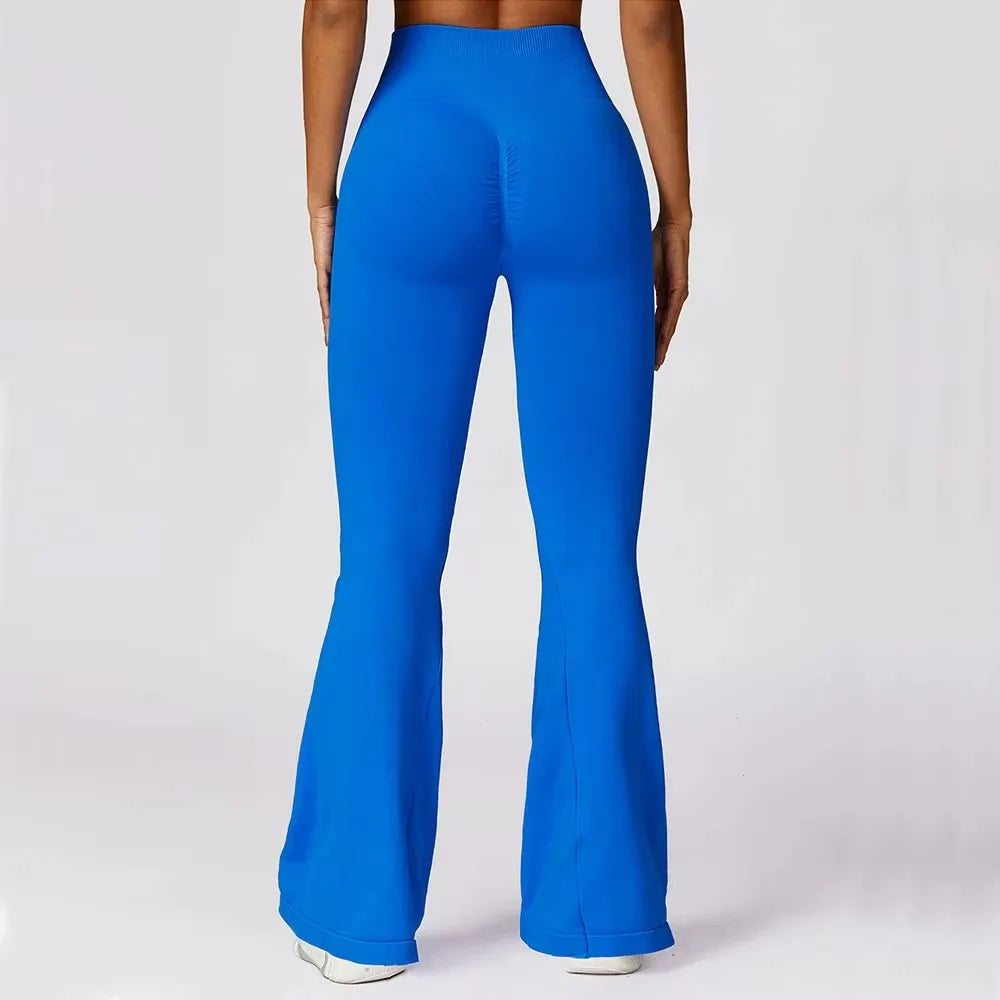 High-Waist Seamless Flare Yoga Pants