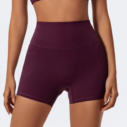 Pocket High-Waist Athletic Shorts